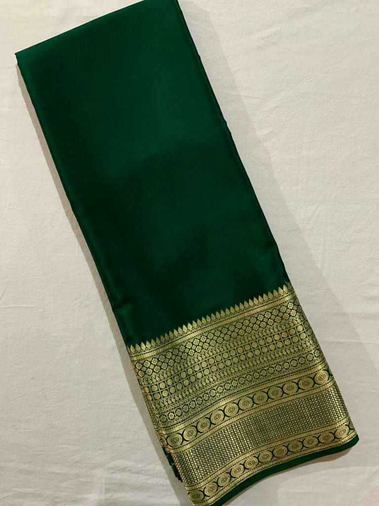 Green Colour Chiffon Saree
